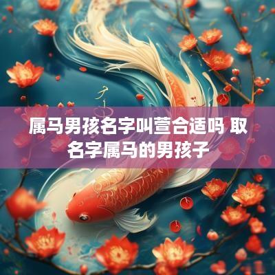 属马男孩名字叫萱合适吗 取名字属马的男孩子