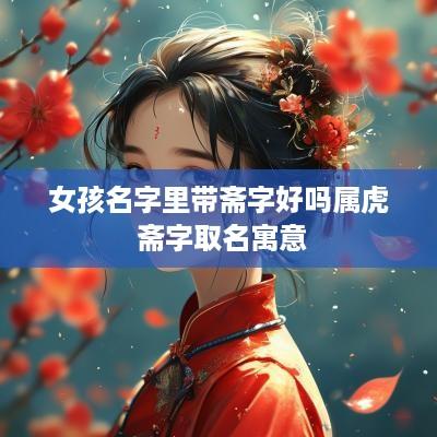 女孩名字里带斋字好吗属虎 斋字取名寓意