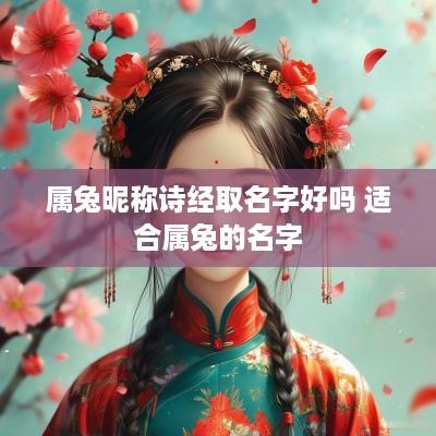 属兔昵称诗经取名字好吗 适合属兔的名字