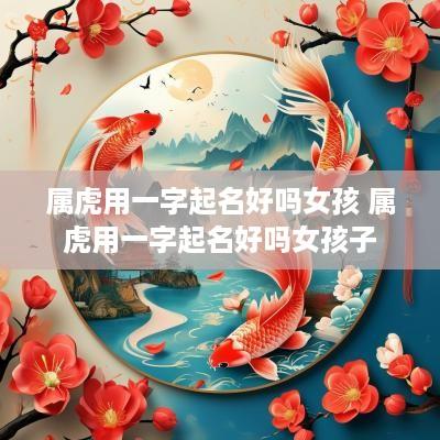 属虎用一字起名好吗女孩 属虎用一字起名好吗女孩子