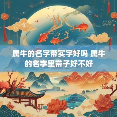 属牛的名字带实字好吗 属牛的名字里带子好不好