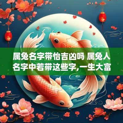 属兔名字带怡吉凶吗 属兔人名字中若带这些字,一生大富大贵