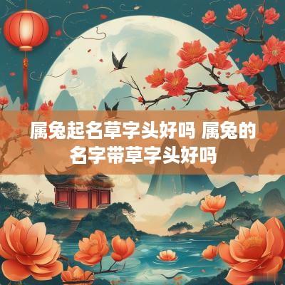 属兔起名草字头好吗 属兔的名字带草字头好吗