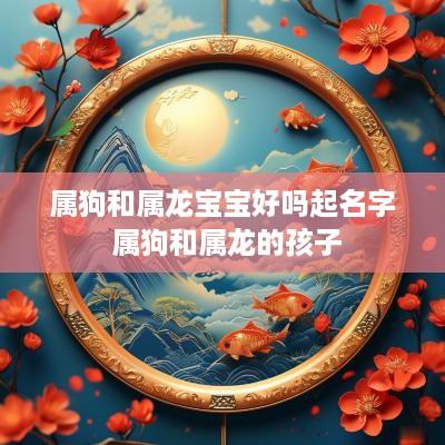 属狗和属龙宝宝好吗起名字 属狗和属龙的孩子