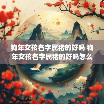 狗年女孩名字属猪的好吗 狗年女孩名字属猪的好吗怎么取