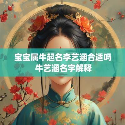 宝宝属牛起名李艺涵合适吗 牛艺涵名字解释