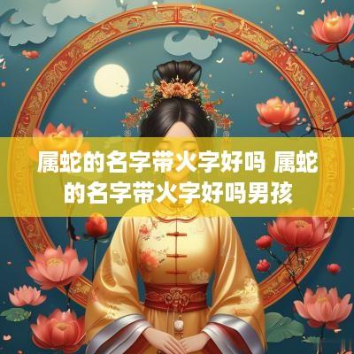属蛇的名字带火字好吗 属蛇的名字带火字好吗男孩