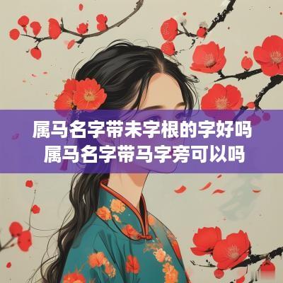 属马名字带未字根的字好吗 属马名字带马字旁可以吗