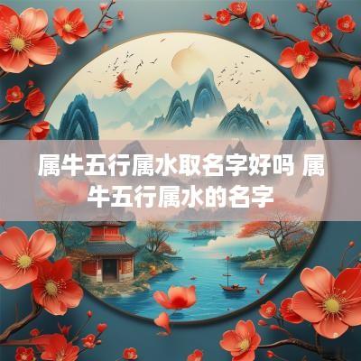 属牛五行属水取名字好吗 属牛五行属水的名字