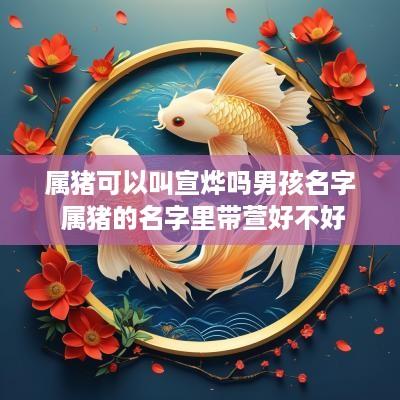 属猪可以叫宣烨吗男孩名字 属猪的名字里带萱好不好