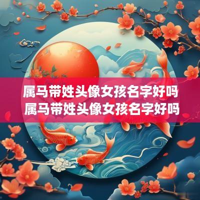属马带姓头像女孩名字好吗 属马带姓头像女孩名字好吗图片
