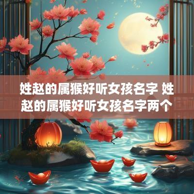 姓赵的属猴好听女孩名字 姓赵的属猴好听女孩名字两个字