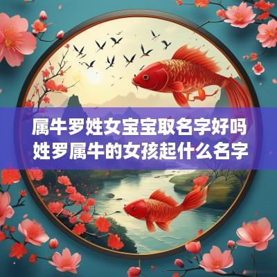 属牛罗姓女宝宝取名字好吗 姓罗属牛的女孩起什么名字好