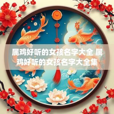 属鸡好听的女孩名字大全 属鸡好听的女孩名字大全集
