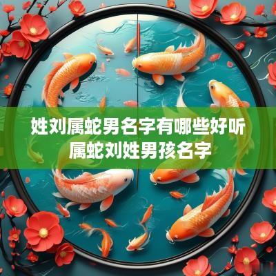 姓刘属蛇男名字有哪些好听 属蛇刘姓男孩名字