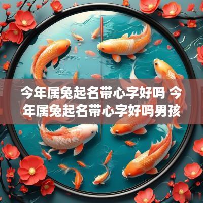今年属兔起名带心字好吗 今年属兔起名带心字好吗男孩