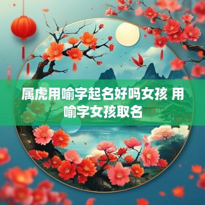属虎用喻字起名好吗女孩 用喻字女孩取名