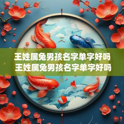 王姓属兔男孩名字单字好吗 王姓属兔男孩名字单字好吗还是双字