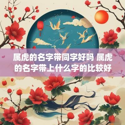 属虎的名字带同字好吗 属虎的名字带上什么字的比较好