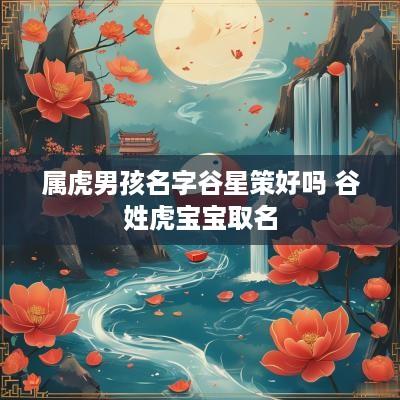 属虎男孩名字谷星策好吗 谷姓虎宝宝取名