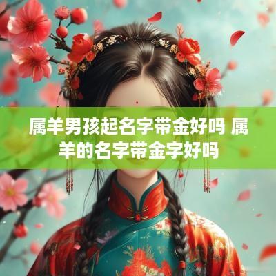 属羊男孩起名字带金好吗 属羊的名字带金字好吗