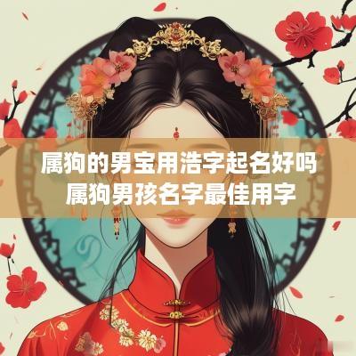 属狗的男宝用浩字起名好吗 属狗男孩名字最佳用字