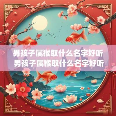 男孩子属猴取什么名字好听 男孩子属猴取什么名字好听点
