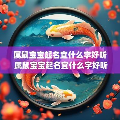 属鼠宝宝起名宜什么字好听 属鼠宝宝起名宜什么字好听点