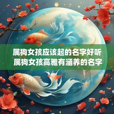 属狗女孩应该起的名字好听 属狗女孩高雅有涵养的名字