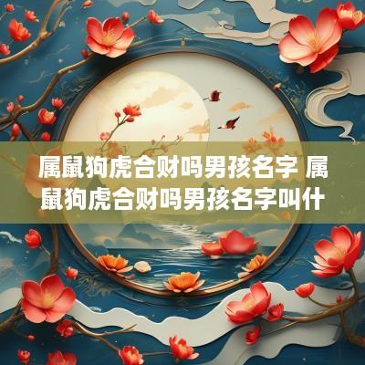 属鼠狗虎合财吗男孩名字 属鼠狗虎合财吗男孩名字叫什么