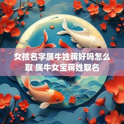女孩名字属牛姓蒋好吗怎么取 属牛女宝蒋姓取名