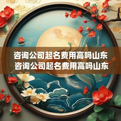 咨询公司起名费用高吗山东 咨询公司起名费用高吗山东临沂