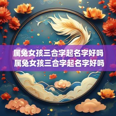 属兔女孩三合字起名字好吗 属兔女孩三合字起名字好吗怎么取