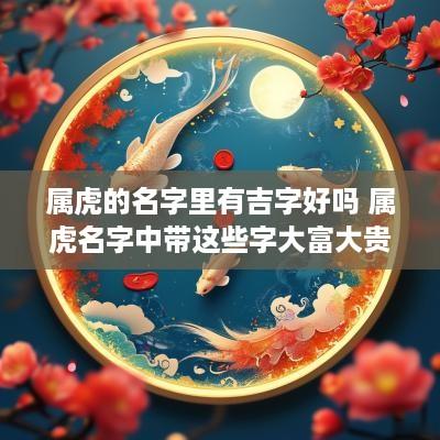 属虎的名字里有吉字好吗 属虎名字中带这些字大富大贵