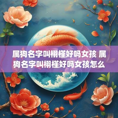 属狗名字叫栩槿好吗女孩 属狗名字叫栩槿好吗女孩怎么取名