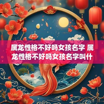 属龙性格不好吗女孩名字 属龙性格不好吗女孩名字叫什么
