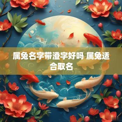 属兔名字带澄字好吗 属兔适合取名