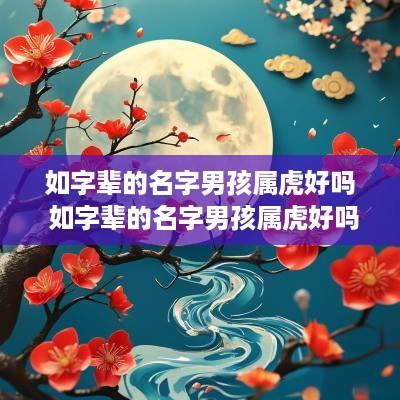 如字辈的名字男孩属虎好吗 如字辈的名字男孩属虎好吗怎么取