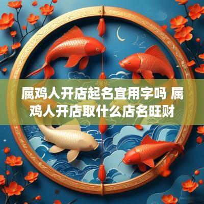 属鸡人开店起名宜用字吗 属鸡人开店取什么店名旺财