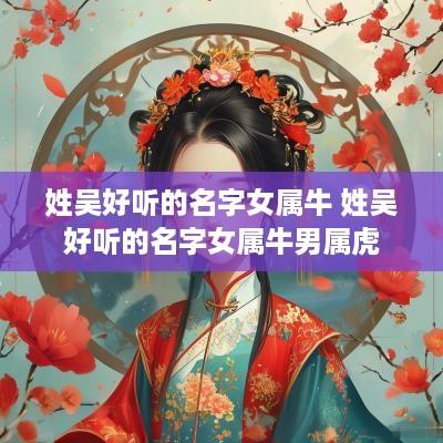 姓吴好听的名字女属牛 姓吴好听的名字女属牛男属虎