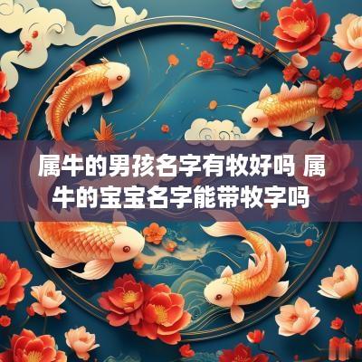 属牛的男孩名字有牧好吗 属牛的宝宝名字能带牧字吗