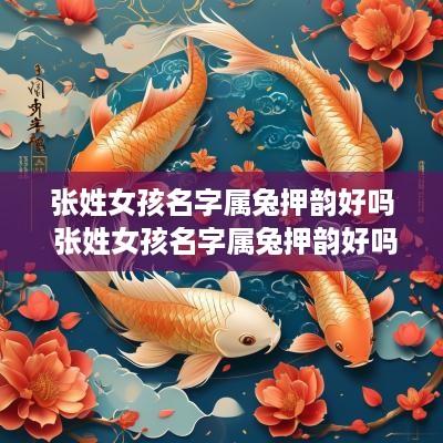 张姓女孩名字属兔押韵好吗 张姓女孩名字属兔押韵好吗