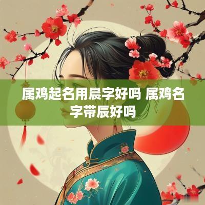 属鸡起名用晨字好吗 属鸡名字带辰好吗