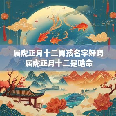 属虎正月十二男孩名字好吗 属虎正月十二是啥命