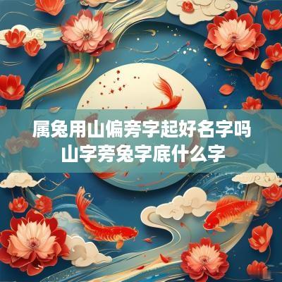属兔用山偏旁字起好名字吗 山字旁兔字底什么字