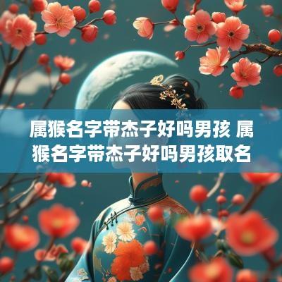 属猴名字带杰子好吗男孩 属猴名字带杰子好吗男孩取名