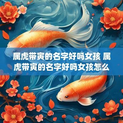 属虎带寅的名字好吗女孩 属虎带寅的名字好吗女孩怎么取