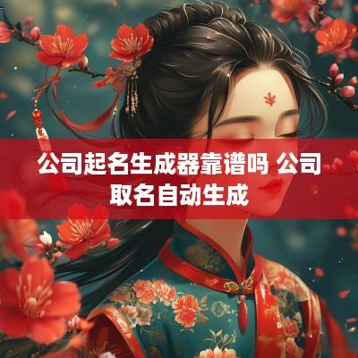 公司起名生成器靠谱吗 公司取名自动生成