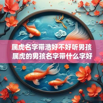 属虎名字带浩好不好听男孩 属虎的男孩名字带什么字好