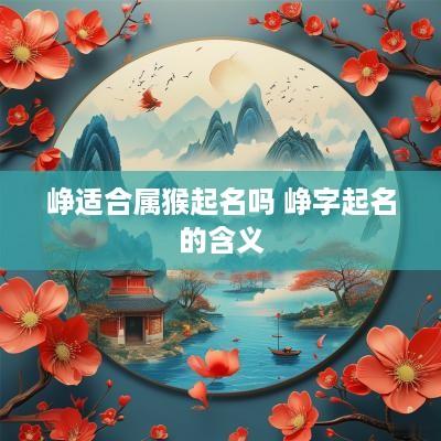 峥适合属猴起名吗 峥字起名的含义